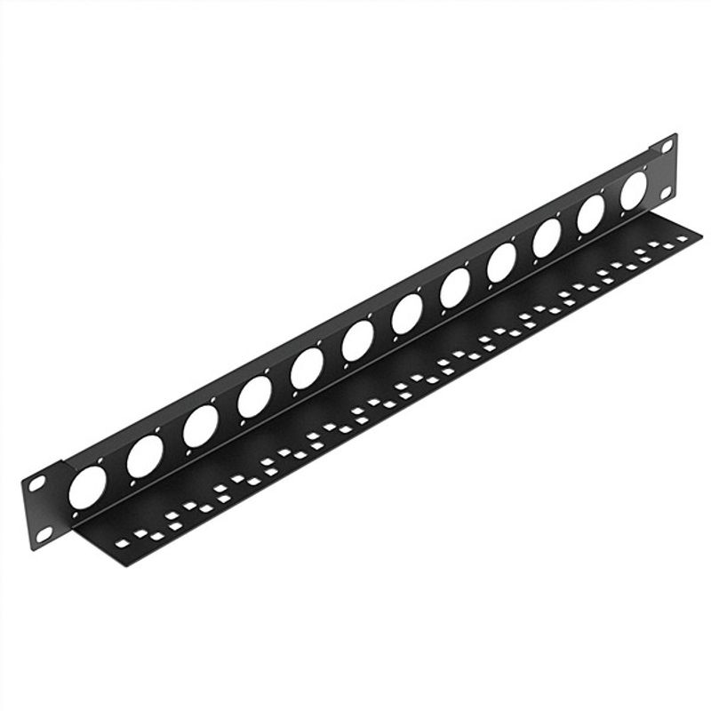 R1269/1UK/08CTF 8-hulls XLR panel med kabelsupport